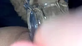 arabian snowwhite fucks herself with glass dildo in los angeles.