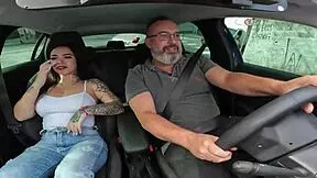 Anna Belutti The Little Slut SAT On The Driver's Dick