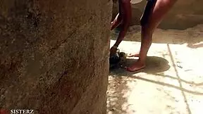 german milf bent over in public doggystyle