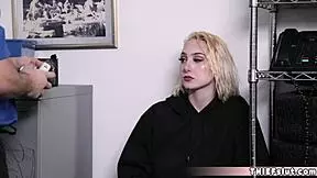 Pretty Blonde Shoplifter Teen Caught And Gets Fucked