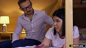 Cute Brunette Lady Dee Gets Fucked By Her Kinky Stepdaddy