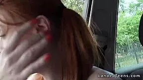 i fucked a redhead teen cheerleader hitchhiker in public pov
