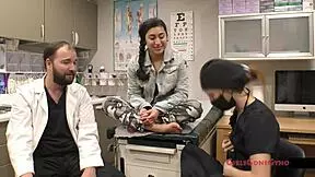 What's under the doctor's new scrubs with Stacy and Jasmine?