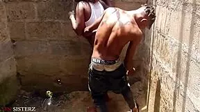 german milf bent over in public doggystyle