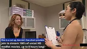 What's under the doctor's new scrubs with Stacy and Jasmine?