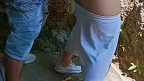 Feliz Ano Primos Cachondos Follando Detras de una Casa Abandonada