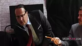 Powerful Nympho Milf Fucks Cops During Interrogation