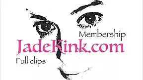 red dress bdsm session with rough elements and domination