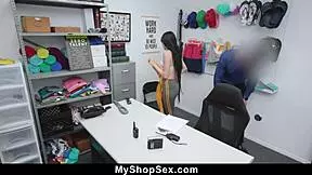 judy jolie doesnt want to get the cops involved in her shoplifting activity - myshopsex