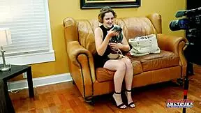 Brunette hottie nikki p sucks a cock and gets her wet pussy and ass fucked