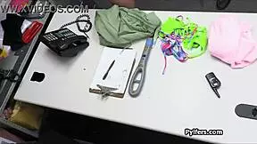 Blonde Bikini Teen Thief Blows Officer's Dick