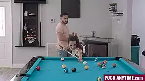 Stepbro and stepsis play pool, winner skips cleaning for a month.