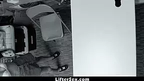 Officer catches blonde shoplifter Emma Hix with metal detector