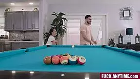 Stepbro and stepsis play pool, winner skips cleaning for a month.