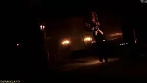 Faithful slave follows master on leash to his nest 😈