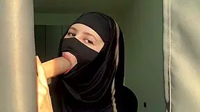 The slutty muslim teacher deepthroats her student in a homemade session.