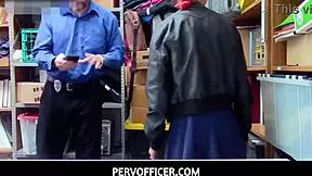 pervofficer - hot asian milf christy love fucks security guard to free virgin stepdaughter from shoplifting charges 😘