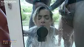 Insatiable Brazilian Russah fucks five big studs with intense DAP