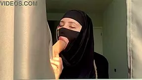 The slutty muslim teacher deepthroats her student in a homemade session.