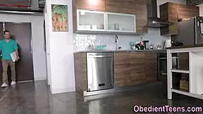 Kinky blonde teen 18+ tramp nailed