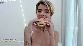 Insatiable Brazilian Russah fucks five big studs with intense DAP