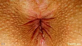 Anal Orgasm With Contractions Close Up