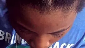 hey, check out this teen suckin my dick in the rain, it's so hot and wet with her mouth all over it!