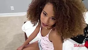 Ebony Takes Her Stepfather's Cock in Her Pussy