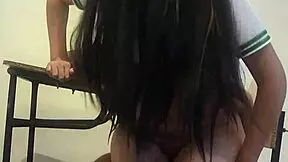 Schoolgirl Penetrated Without Condom in Empty Classroom, 18-Year-Old Homemade Fuck