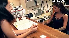 darcia lee caught in a private moment then involved in deep interactions at the hostel