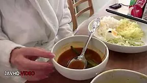 chisa hoshino, shaved asian teen, enjoys intense fingering and blowjob