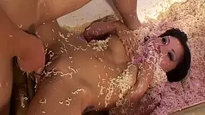 oodle of noodles as kaiya lynn slurps on a cock in anal gaping