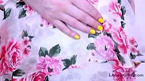 Classic brunette model experiences intense audition on sofa