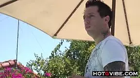 Stepsister in the pool gets fucked hard by her stepbro