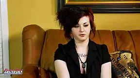 Inked Hottie Marci Dildo Fucks Pussy While Rubbing Tits