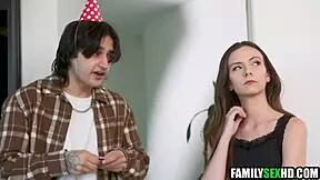 Step Sister Let Him Use Her Holes For His Birthday Fucked Up Family