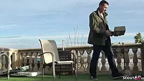 The postman visits cute german teen lullu when her parents are away