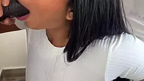 amateur couple nysdel really enjoys satisfying desires with a huge meat dildo, licking and fucking all night long