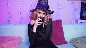 Sexy Witch Plays With Anal Toys