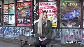 Natural teen gives pov blowjob and gets twat reamed