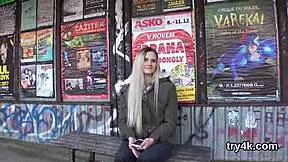 Natural teen gives pov blowjob and gets twat reamed