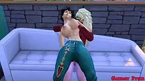 Heartfelt Hinata and friends face Madara's playful challenge with Videl, stripping leads to unexpected passion and overwhelming release.