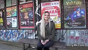 Natural teen gives pov blowjob and gets twat reamed