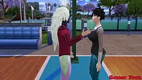 Heartfelt Hinata and friends face Madara's playful challenge with Videl, stripping leads to unexpected passion and overwhelming release.