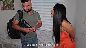 exchange student is impressed with colombian milf sarah black's huge ass and tits