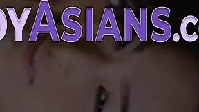 petite asian teen 18+ gets a facial cumshot after blowjob and handjob