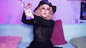 Sexy Witch Plays With Anal Toys