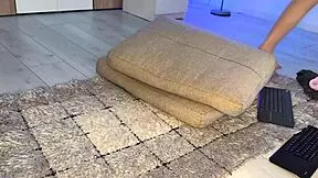 Intense anal plug stretches virgin pussy during deep fingering session