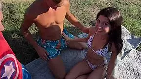 Guys Catch Village Slut Sunbathing Naked And Fuck Her Pussy Hard