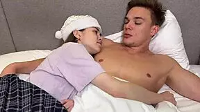 Petite Skinny Girl Tests Sex With Step Brother Before Santa Roleplay